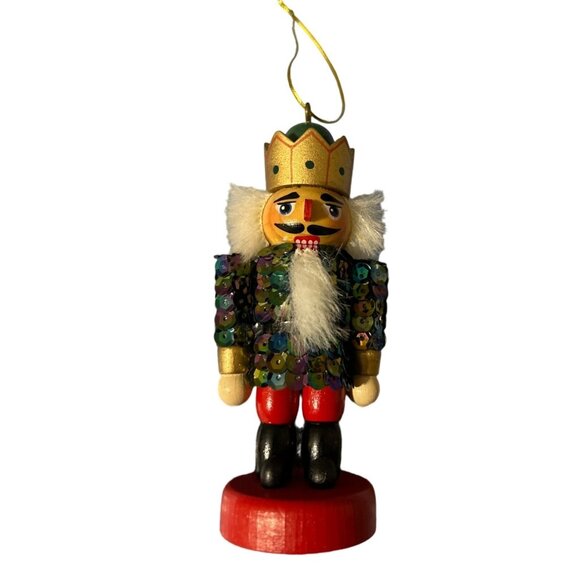 Kurt Adler Other - Kurt Adler Sequin Nutcracker Ornament - 5" Tall Colorful Christmas Decoration